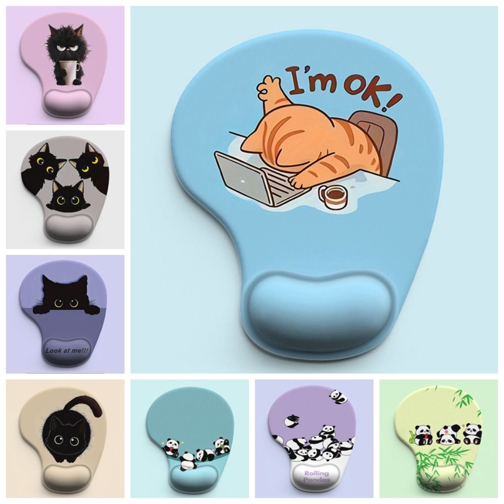 Non-Slip Cartoon Animal Mouse  - огляд і ціна Wrist Rest Gel