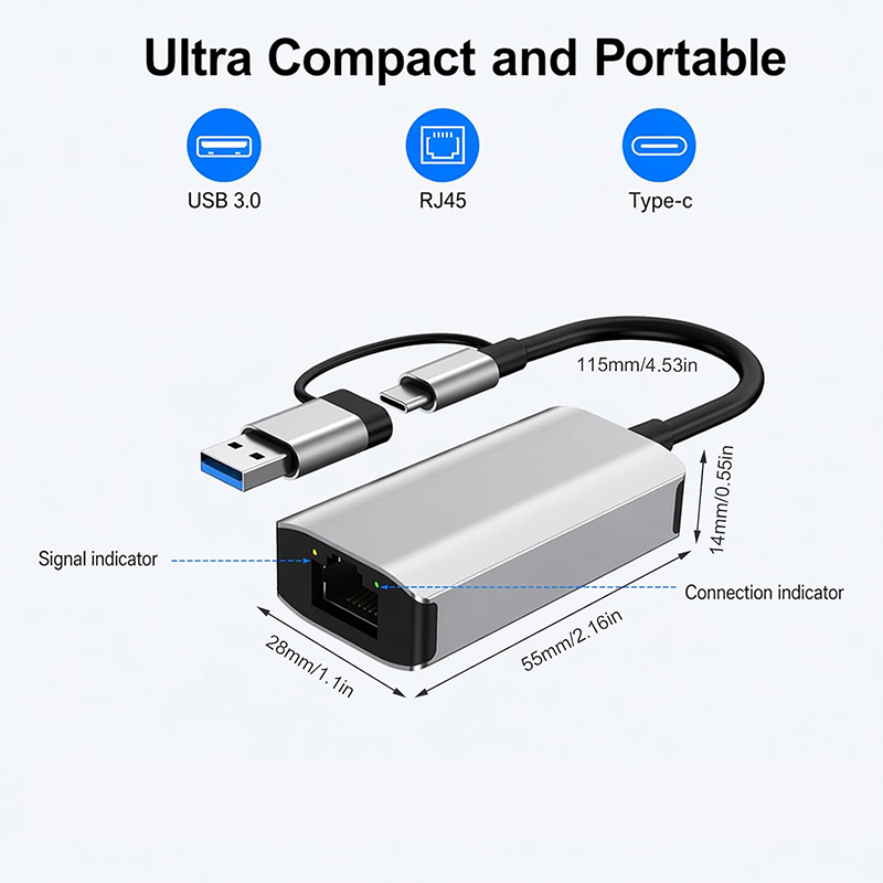 2.5G (2500 Mbps) USB 3.0 Type- - огляд і ціна Laptop Accessories Price