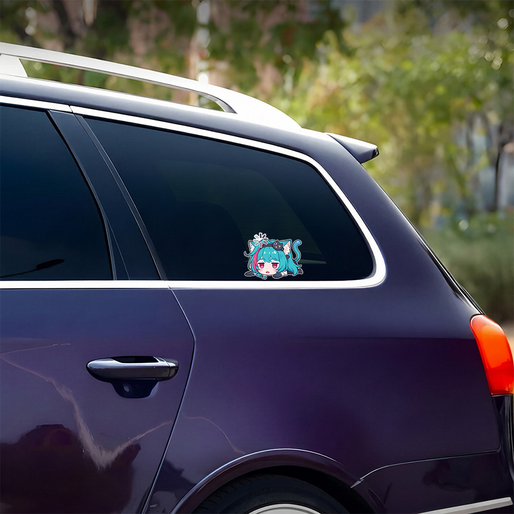 Anime Girl Car Stickers Nevern - огляд і ціна Laptop Accessories Price