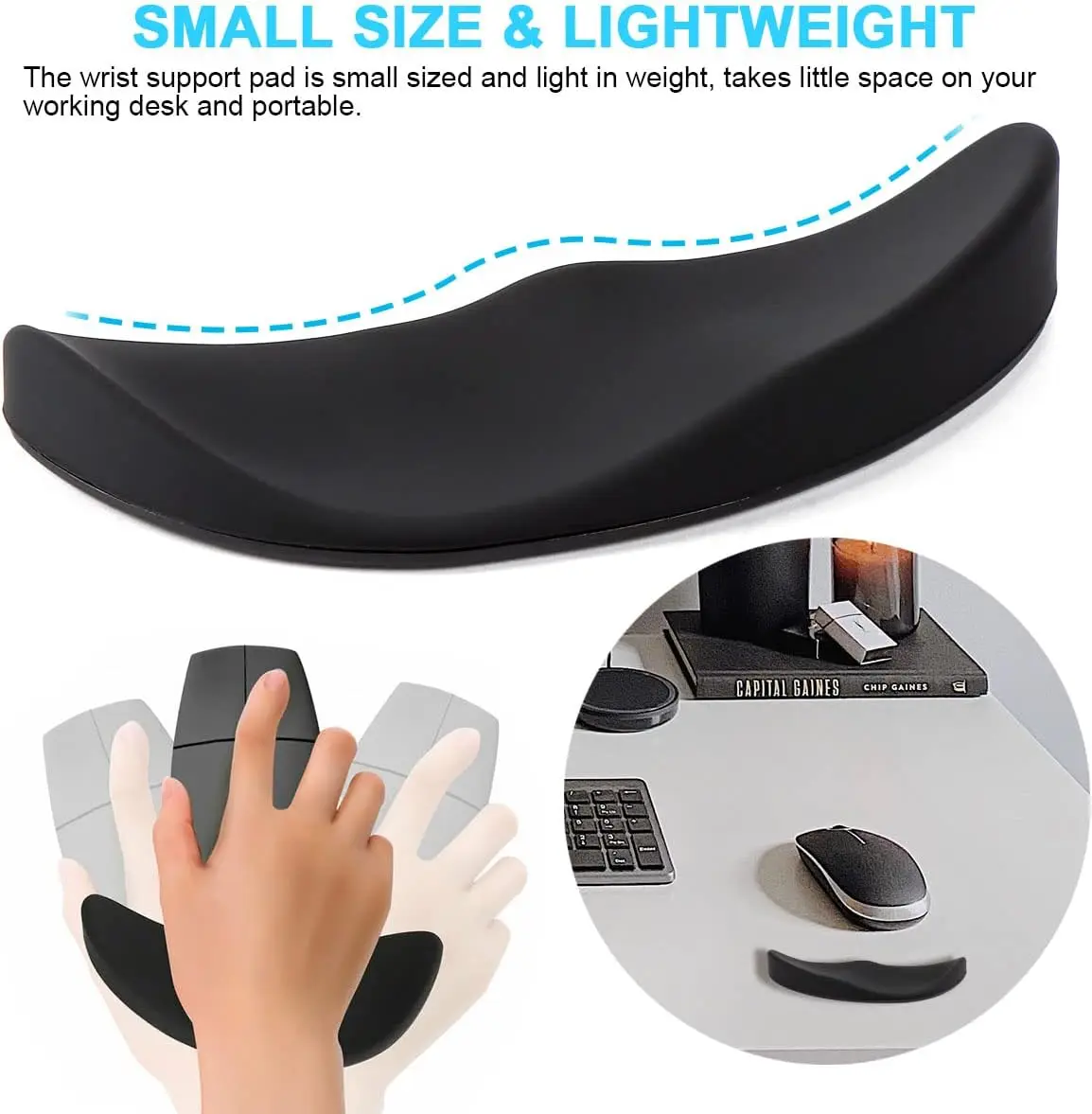 Ergonomic Gliding Palm Rest Sl - огляд і ціна Wrist Rest Gel