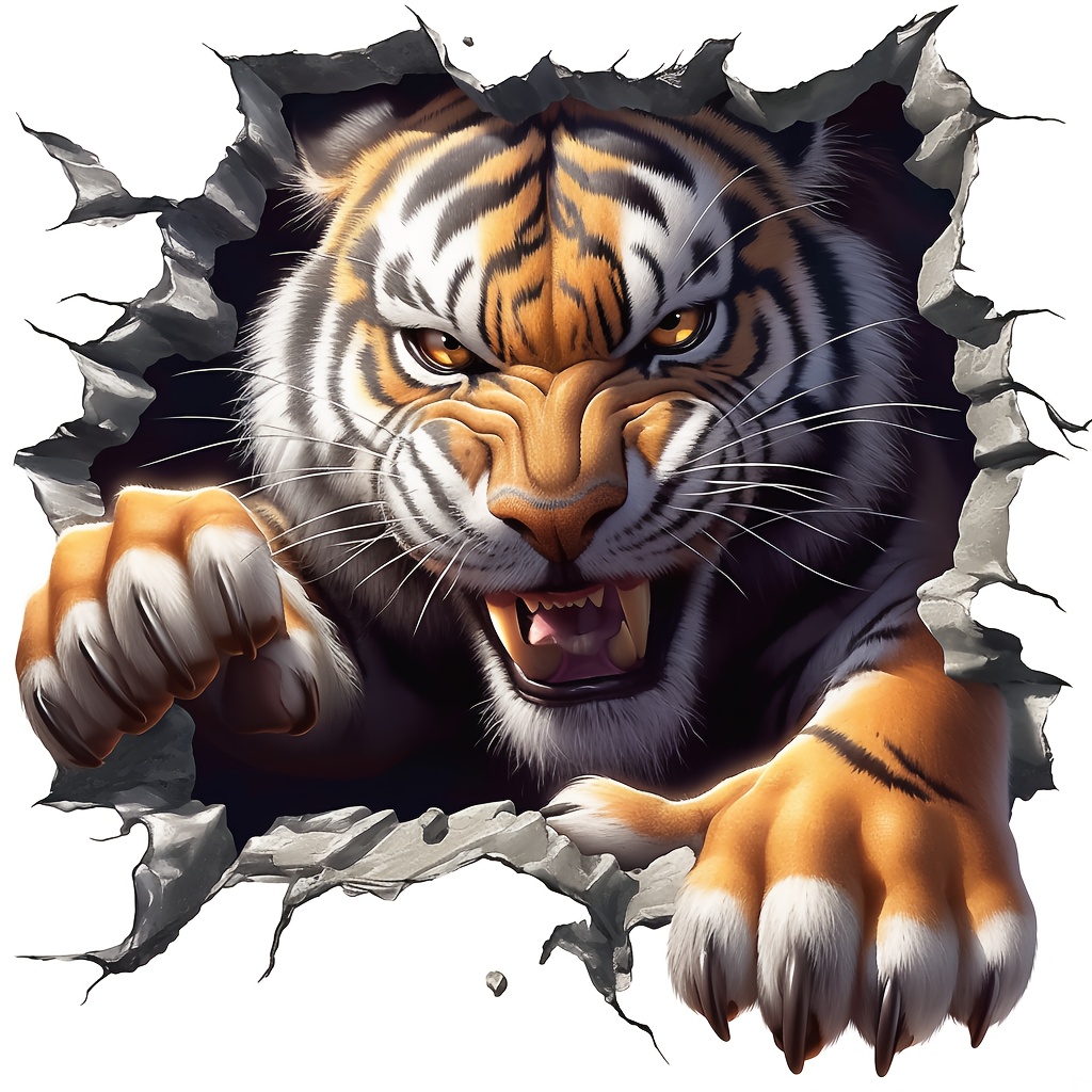 1pc Tiger Vinyl Stickers Decal - огляд і ціна Laptop Unique Accessories